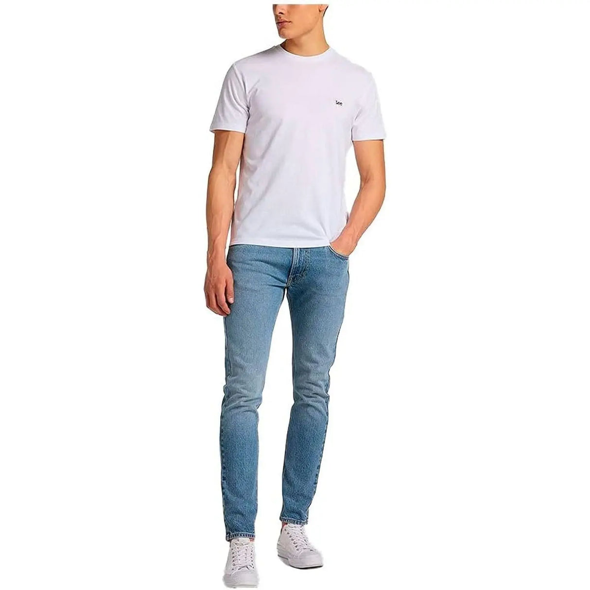 T-shirt LEE Uomo PATCH LOGO Bianco LEE Angolo dello Sport