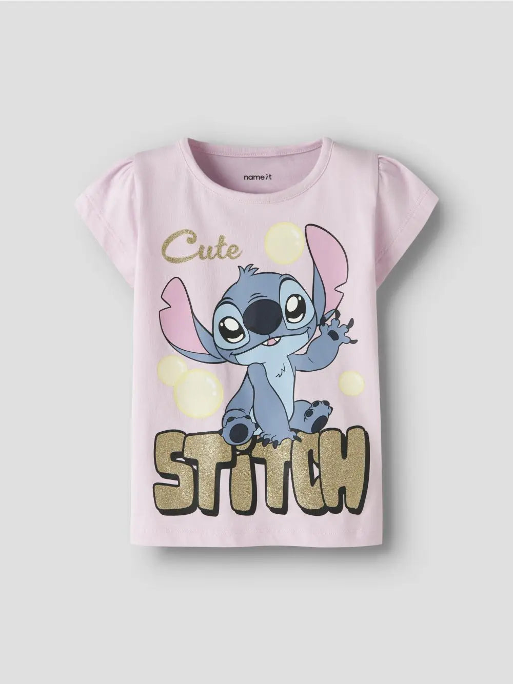 T-shirt Name It FUBA STITCH SS BOX NOOS WDI Bambina - Rosa