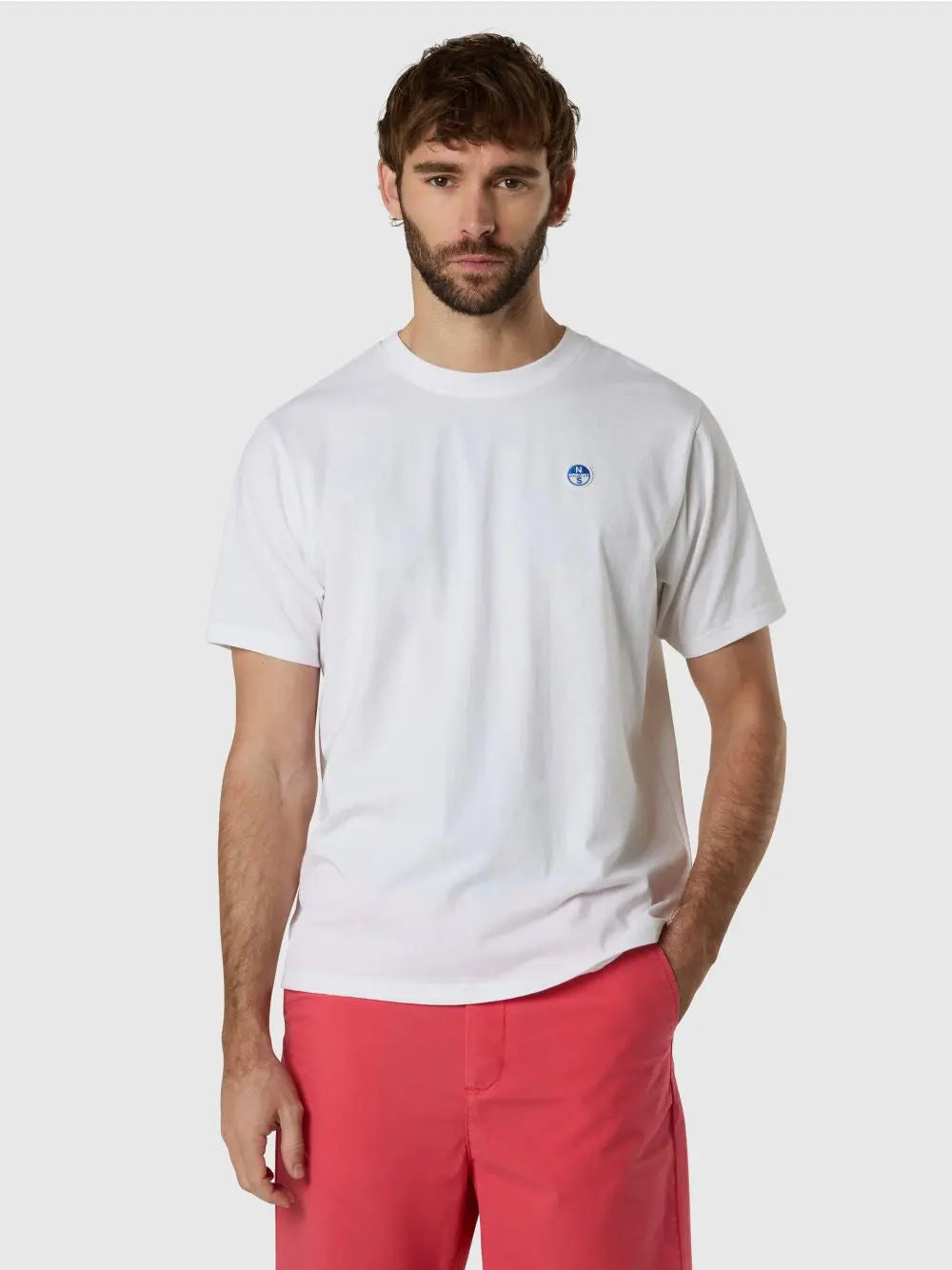 T-shirt North Sails con patch logata Uomo - Bianco