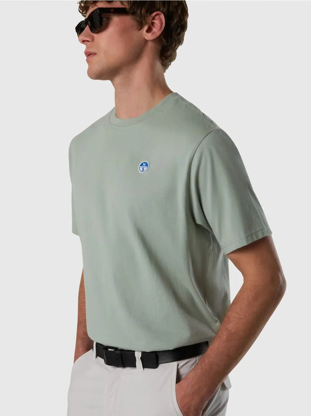 T-shirt North Sails con patch logata Uomo - Verde