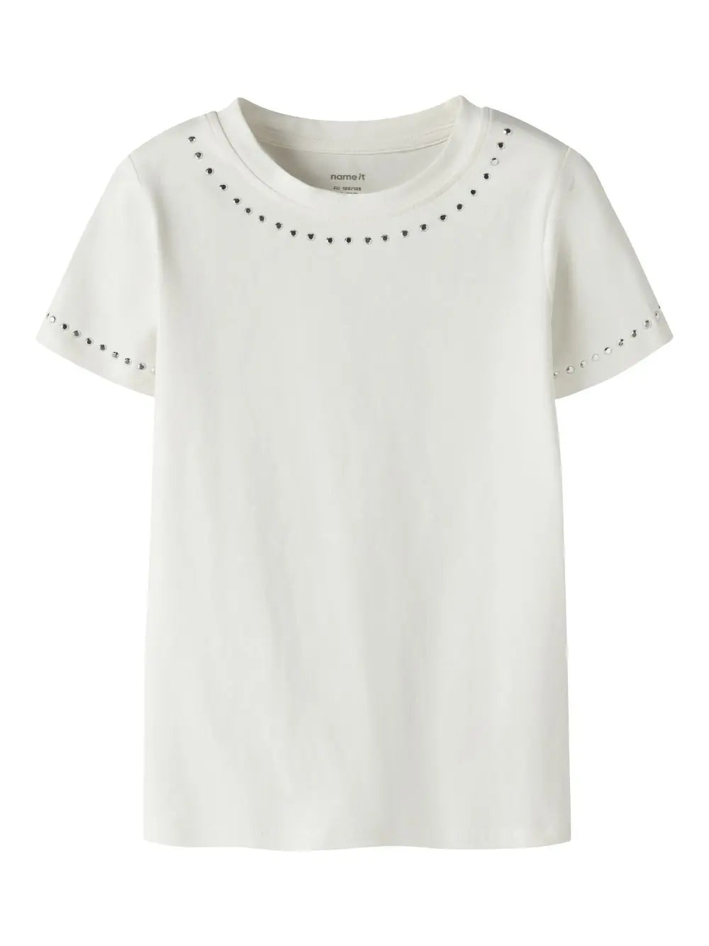 Top Name It TOLIA SS SLIM Bambina - Bianco