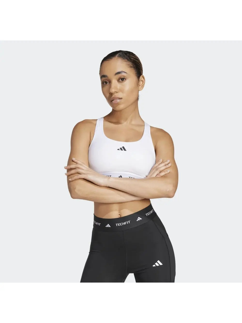 Top Sportivo Adidas TF BRA Donna - Bianco