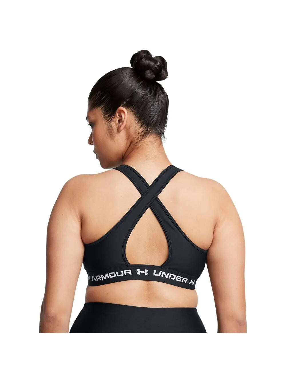 Top Sportivo Under Armour CROSSBACK MID Donna - Nero
