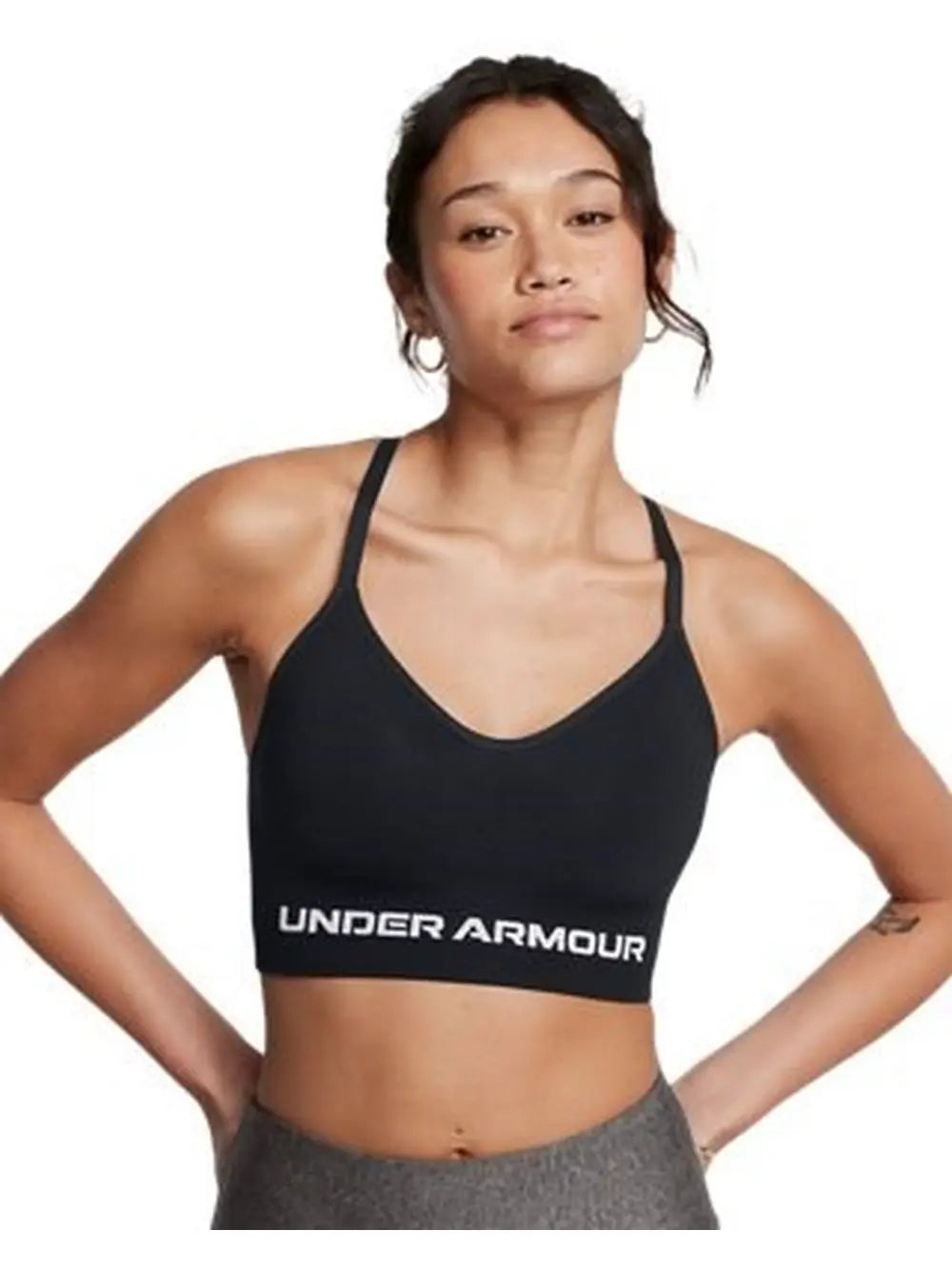 Top Sportivo Under Armour UA Vanish Seamless Low Donna - Nero