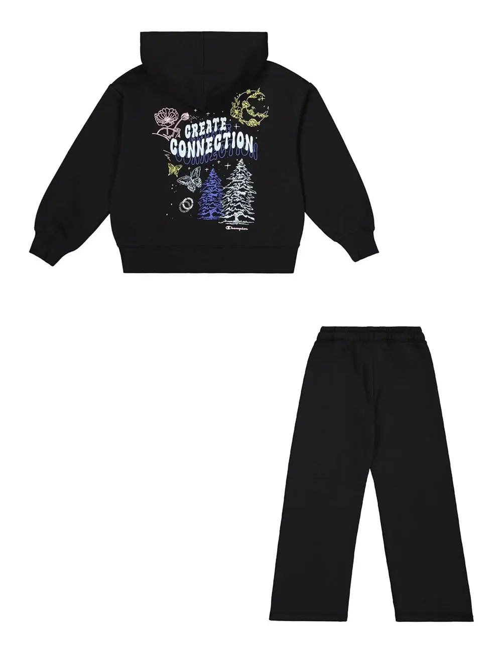 Tuta Champion Bambina Nero Champion Angolo dello Sport