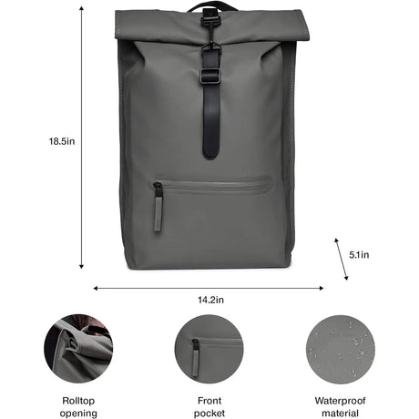 Zaino RAINS Unisex Grigio RAINS  Angolo dello Sport