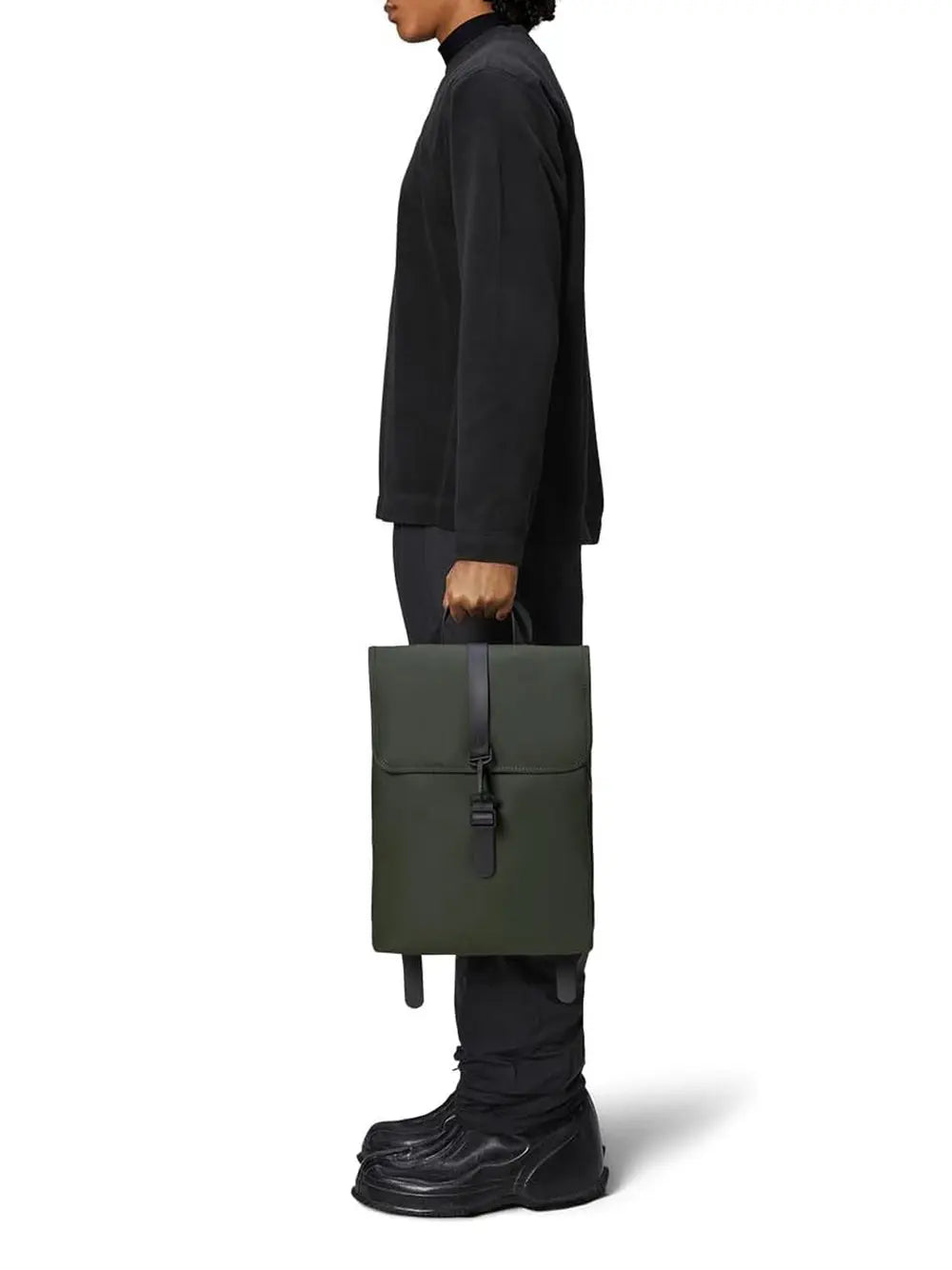 Zaino Rains Unisex Rucksack Verde Rains Angolo dello Sport