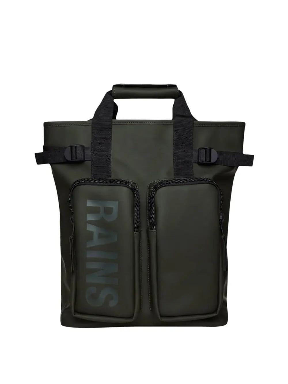 Zaino Rains Unisex Texel Tote Verde Rains Angolo dello Sport