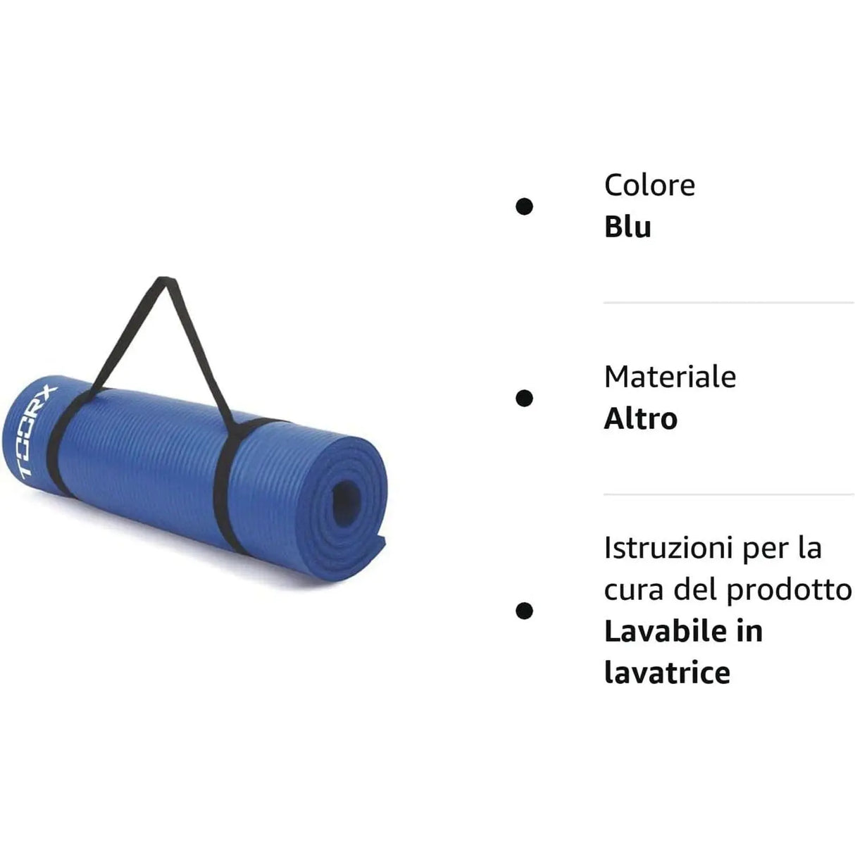 Attrezzi TOORX Unisex mat con maniglia Blu