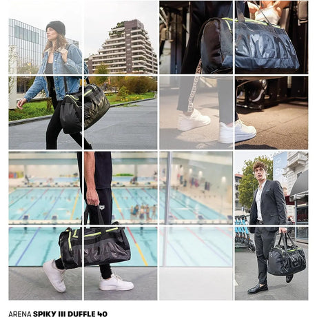 Borsa ARENA Unisex spiky iii duffle 40 Giallo