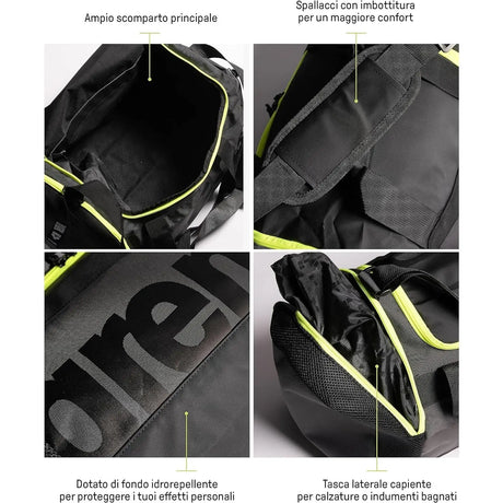 Borsa ARENA Unisex spiky iii duffle 40 Giallo