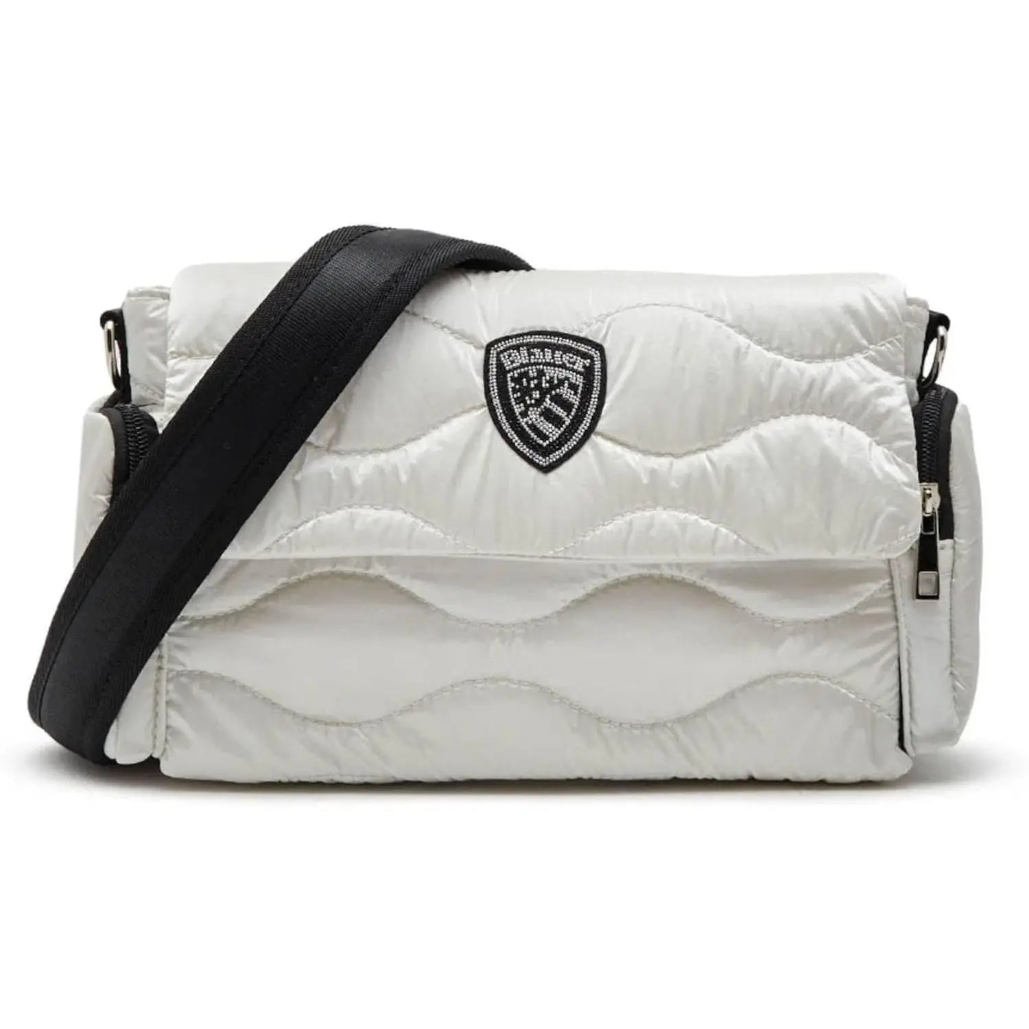 Borsa BLAUER Donna PADDED NYLON CROSSBODY Bianco