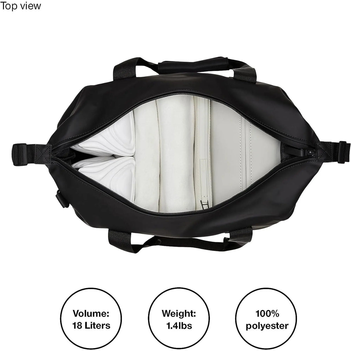 Borsa RAINS Donna hilo weekend bag small Nero