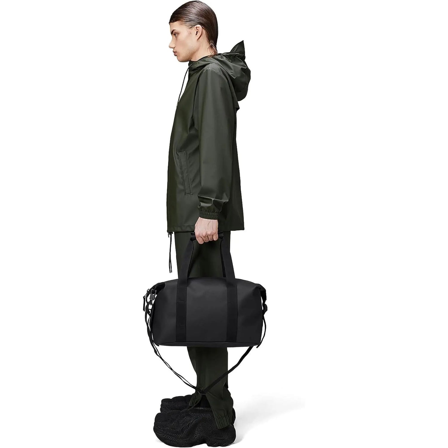 Borsa RAINS Donna hilo weekend bag small Nero