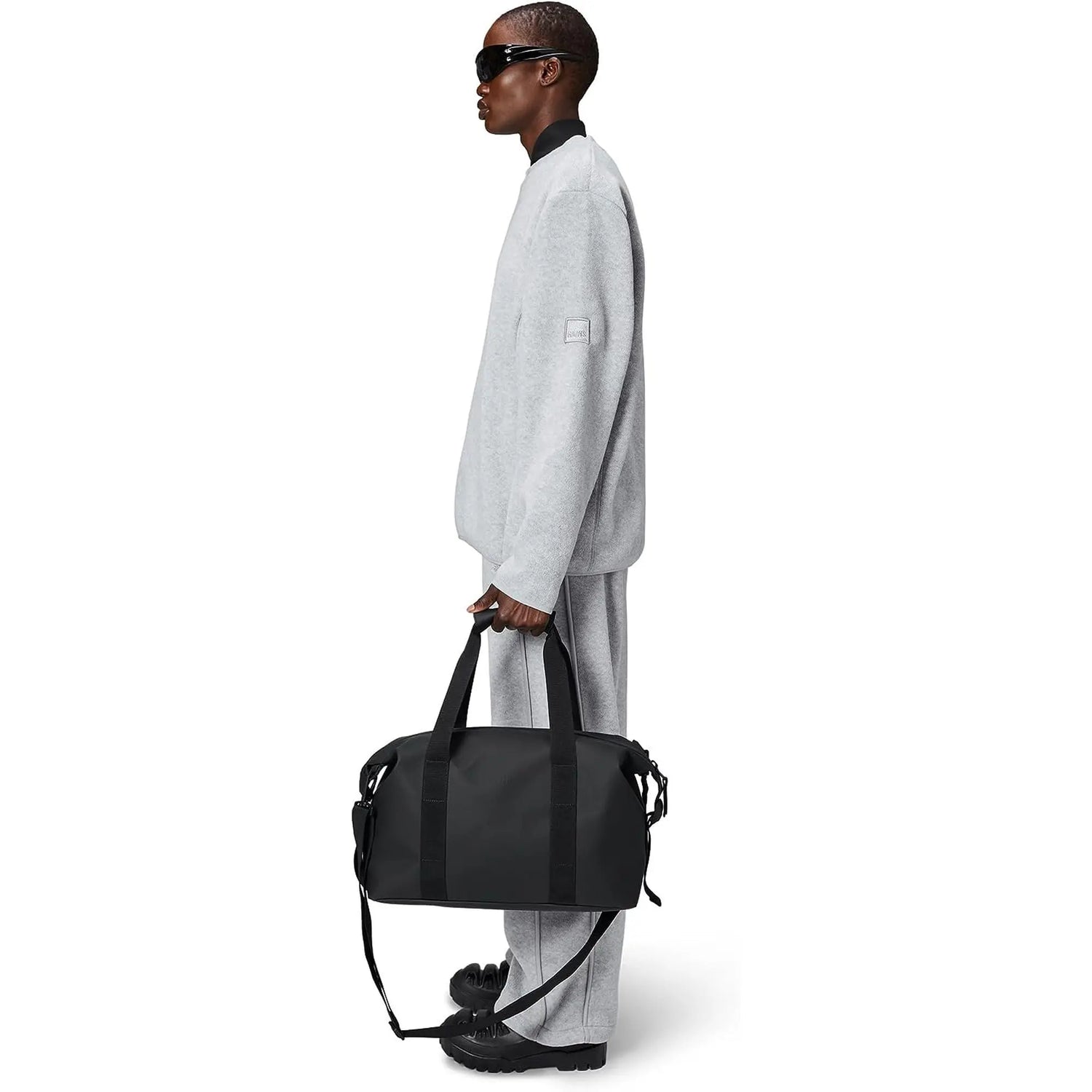 Borsa RAINS Donna hilo weekend bag small Nero