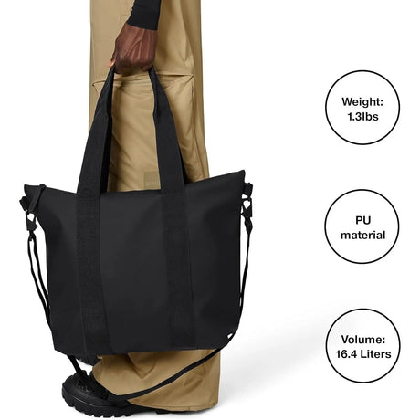 Borsa RAINS Donna tote bag Nero