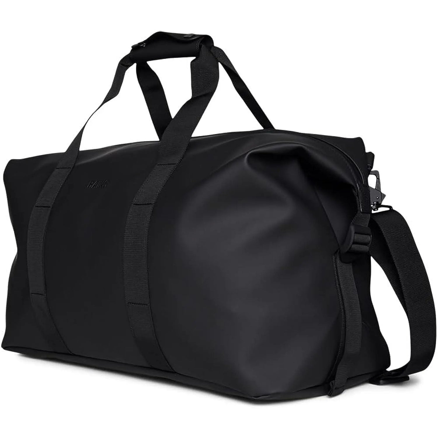 Borsa RAINS Unisex hilo weekend bag Nero