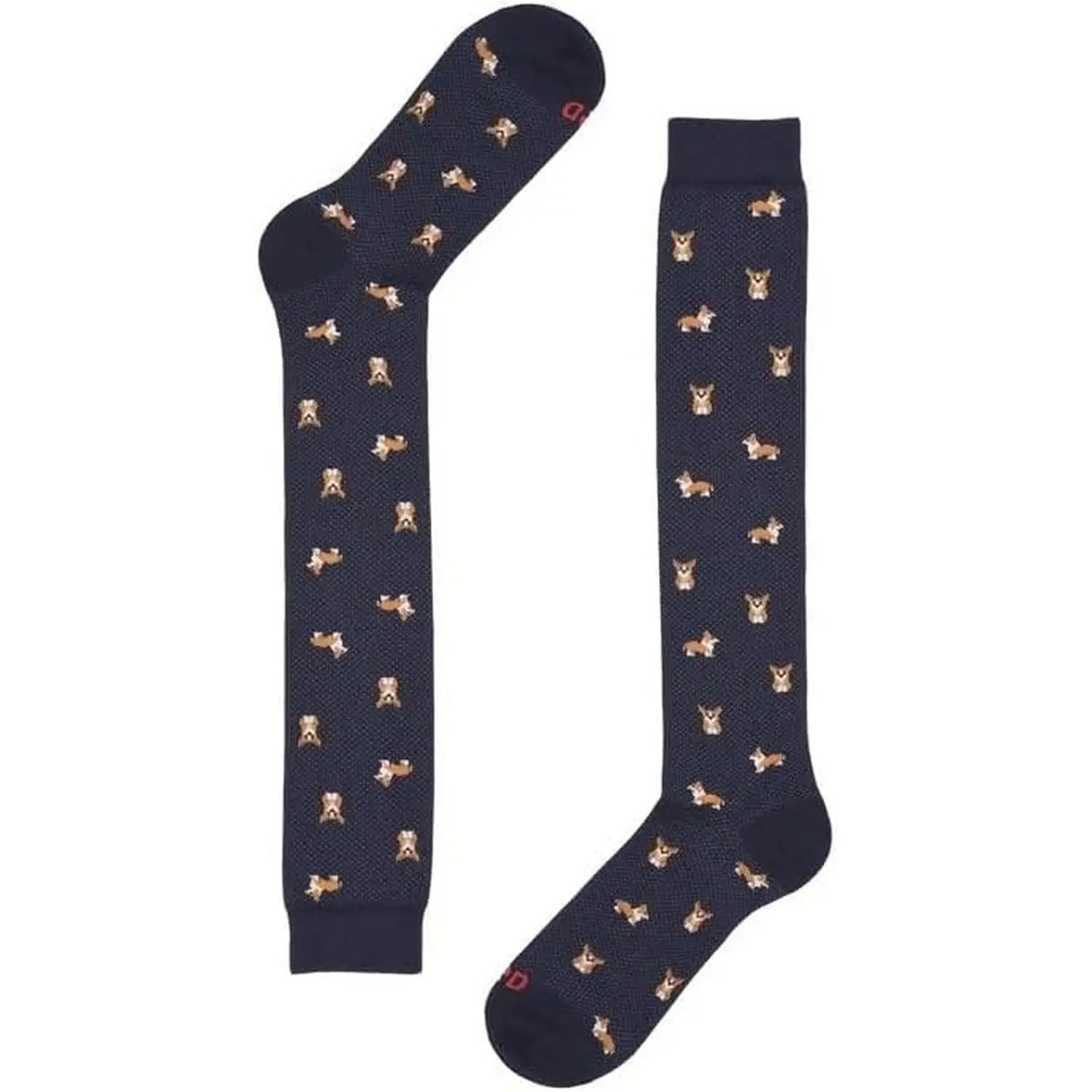 Calze RED Uomo lunga corgi Blu