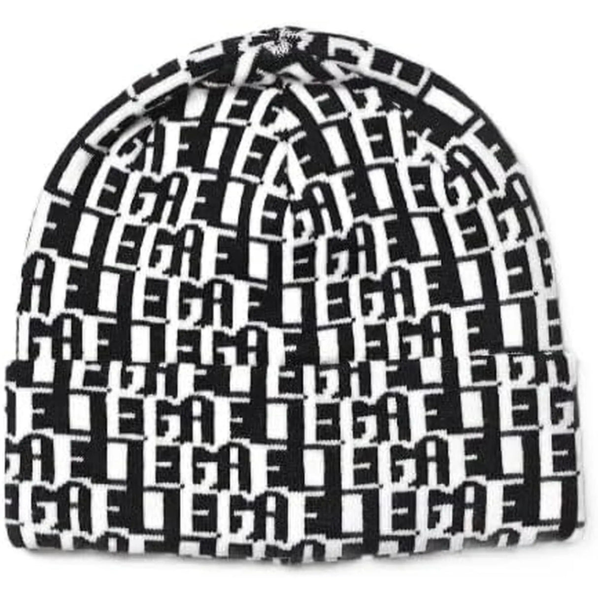 Cappello GAELLE Donna JACQUARD LOGO Bianco e Nero