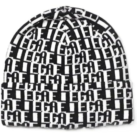 Cappello GAELLE Donna JACQUARD LOGO Bianco e Nero