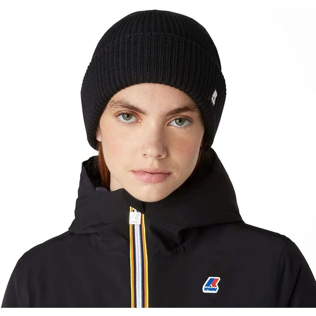 Cappello K-WAY Donna BRICE STITCH WOOL Nero