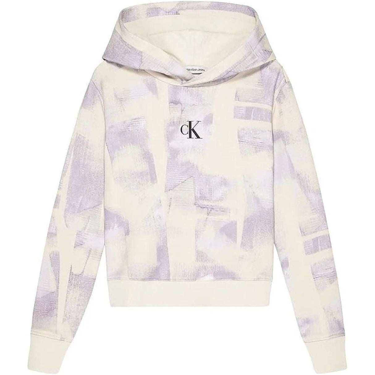 Felpa CALVIN KLEIN Bambina BRUSH STROKE AOP Lilla