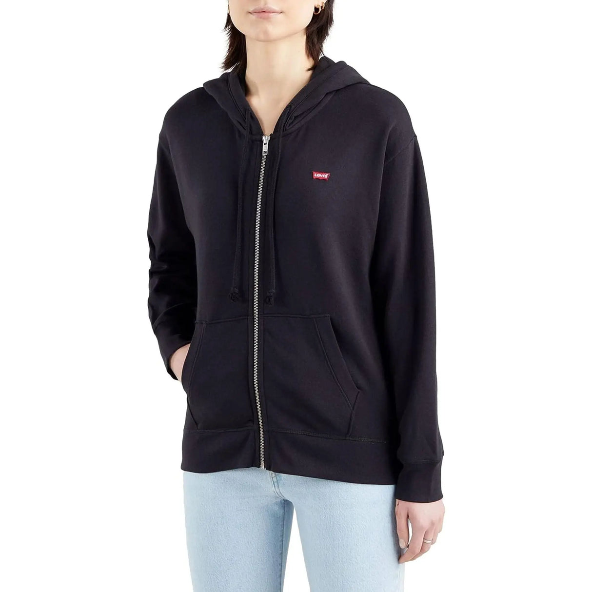 Felpa LEVIS Donna STANDARD ZIP Nero