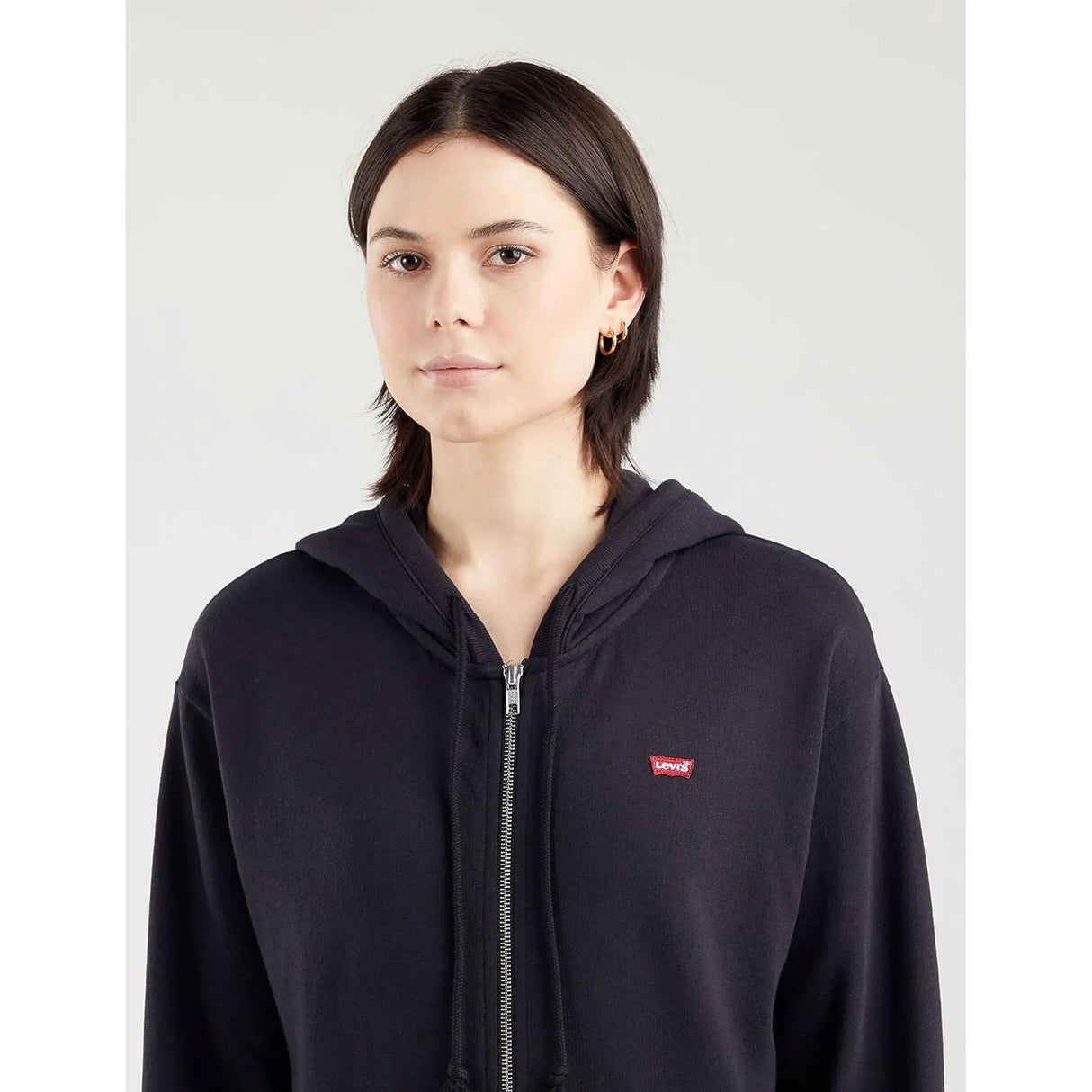 Felpa LEVIS Donna STANDARD ZIP Nero