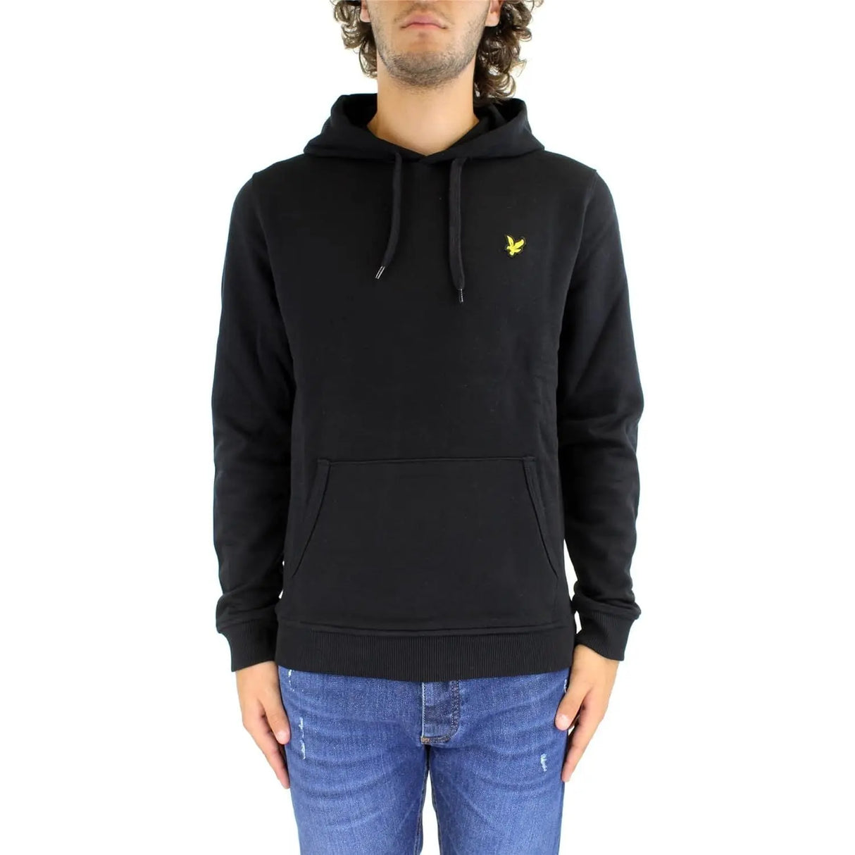 Felpa LYLE & SCOTT Uomo BRUSHED BACK Nero LYLE & SCOTT Angolo dello Sport