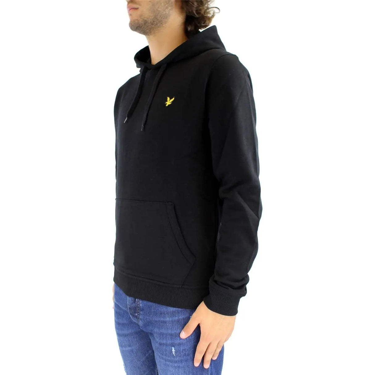 Felpa LYLE & SCOTT Uomo BRUSHED BACK Nero LYLE & SCOTT Angolo dello Sport