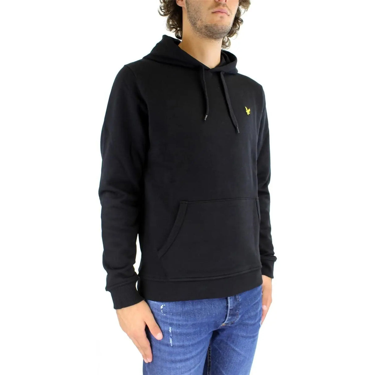 Felpa LYLE & SCOTT Uomo BRUSHED BACK Nero LYLE & SCOTT Angolo dello Sport