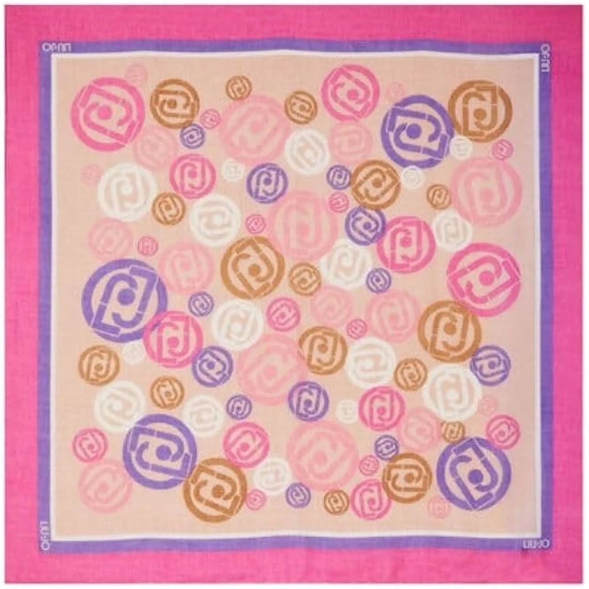 Foulard LIU JO Donna LOGOMANIA 120X120 Viola