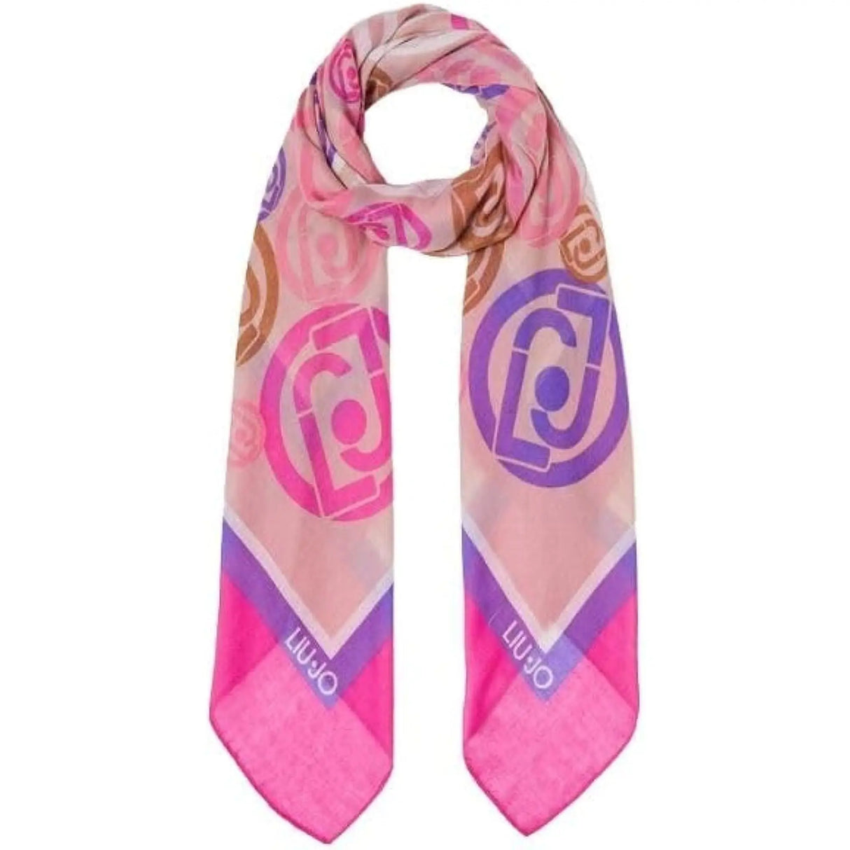 Foulard LIU JO Donna LOGOMANIA 120X120 Viola