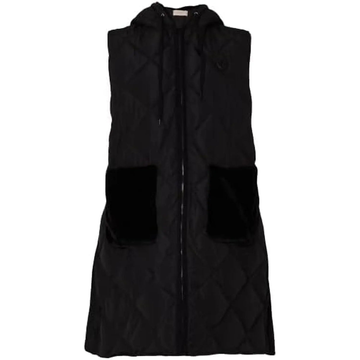 Gilet LIU JO Donna LUNGO CON TASCHE Nero LIU JO Angolo dello Sport