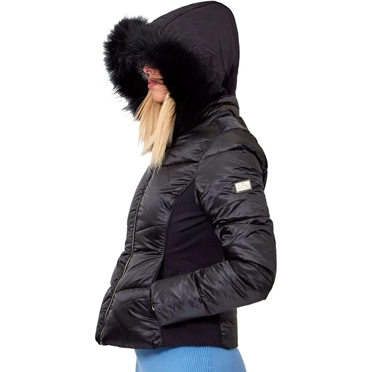 Giubbino YES ZEE Donna TRAPUNTATO CON FINTO GILET STAC. Nero