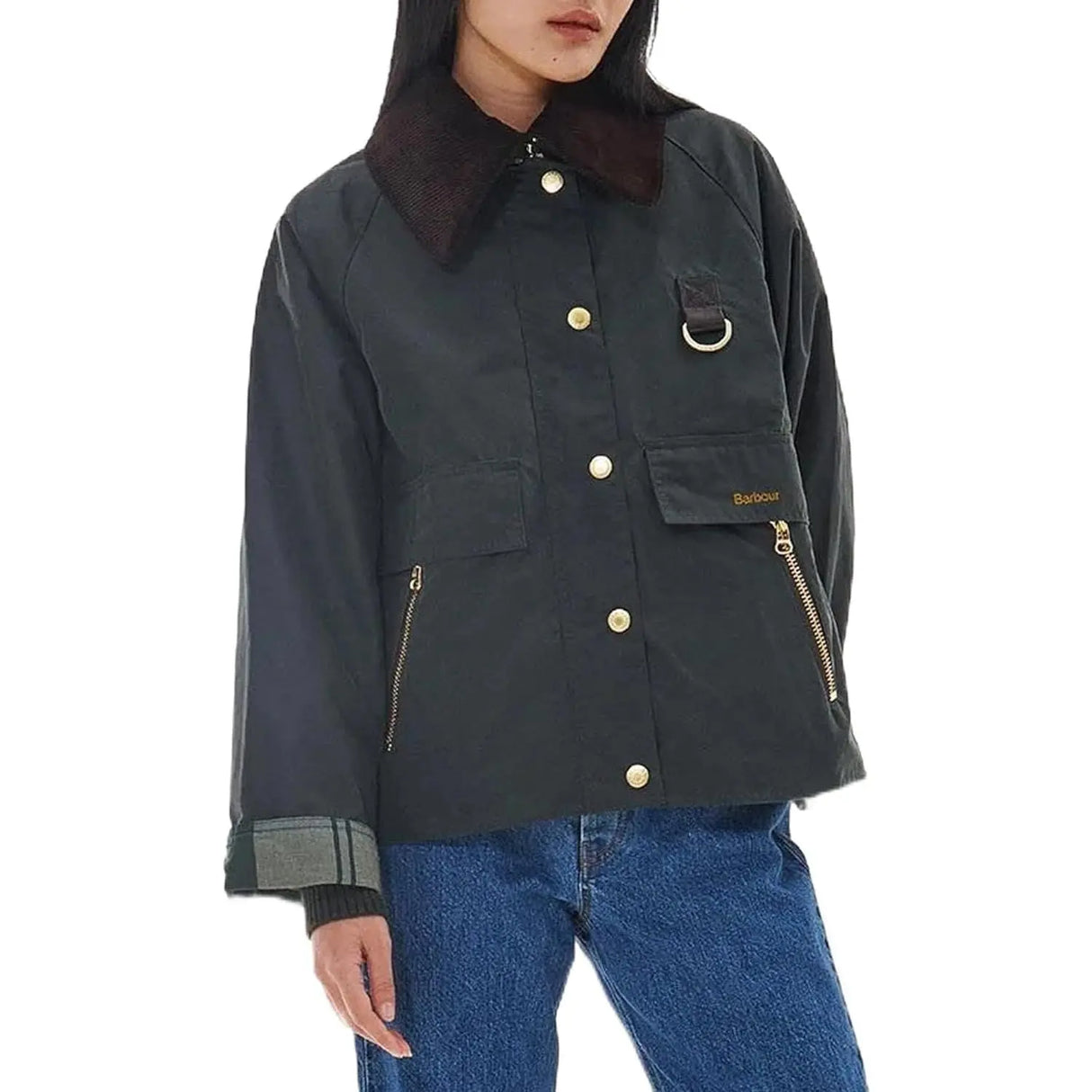 Giubbotto BARBOUR Donna catton wax Verde