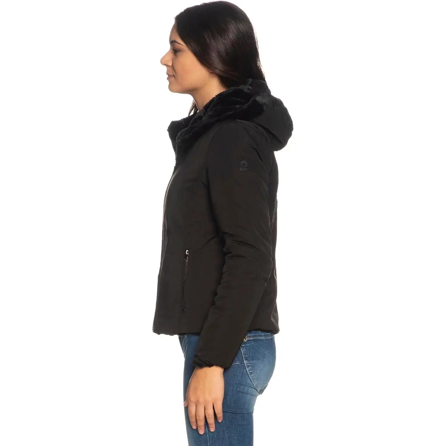 Giubbotto CIESSE PIUMINI Donna ALBA - ECO REVERSIBLE Nero