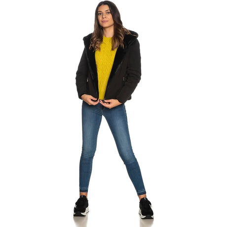 Giubbotto CIESSE PIUMINI Donna ALBA - ECO REVERSIBLE Nero