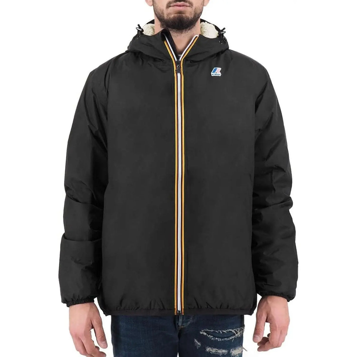 Giubbotto K-WAY Unisex LE VRAI 3.0 CLAUDE ORSETTO Nero