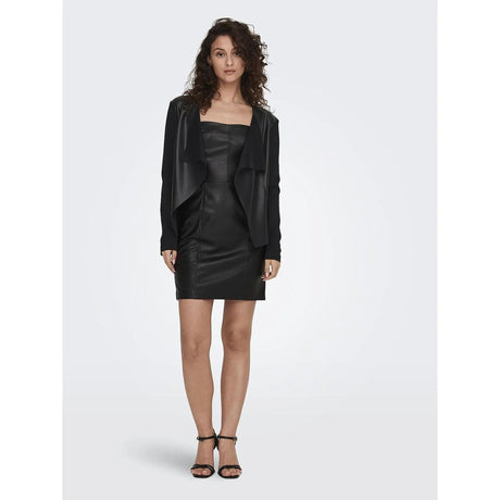Giubbotto ONLY Donna NEW SOUND FAUX LEATHER Nero