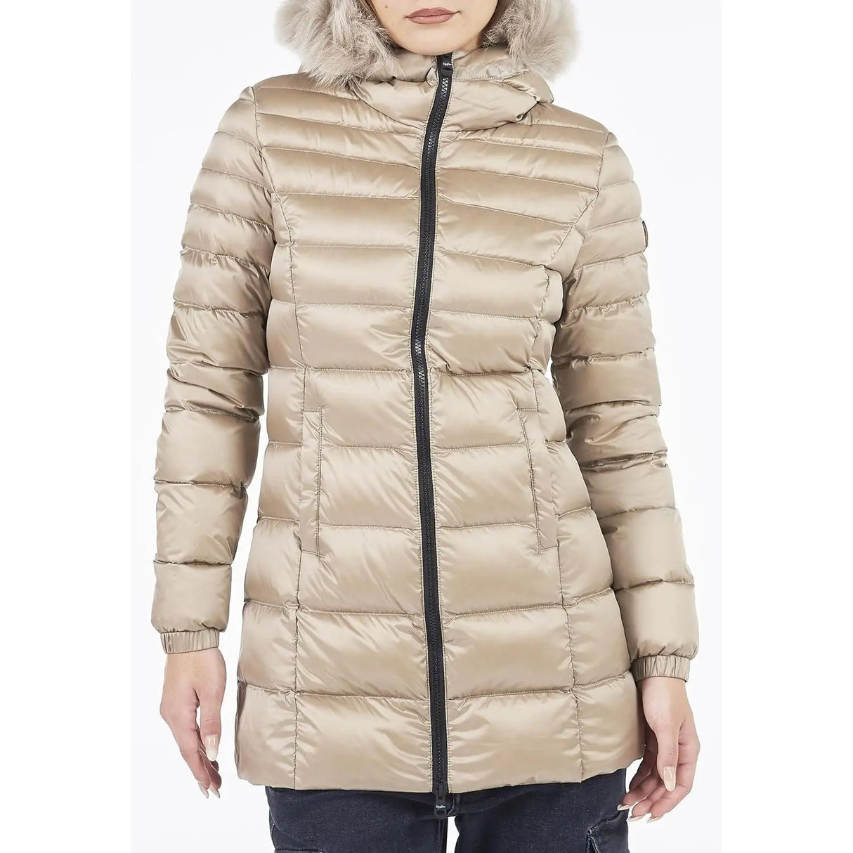 Giubbotto REFRIGIWEAR Donna LONG MEAD FUR Beige REFRIGIWEAR Angolo dello Sport