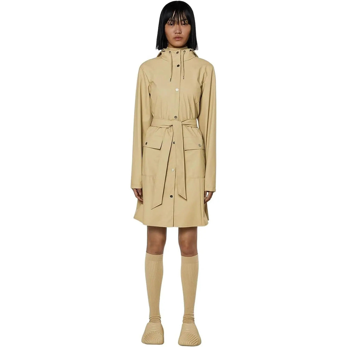 Impermeabile RAINS Donna curve w Beige