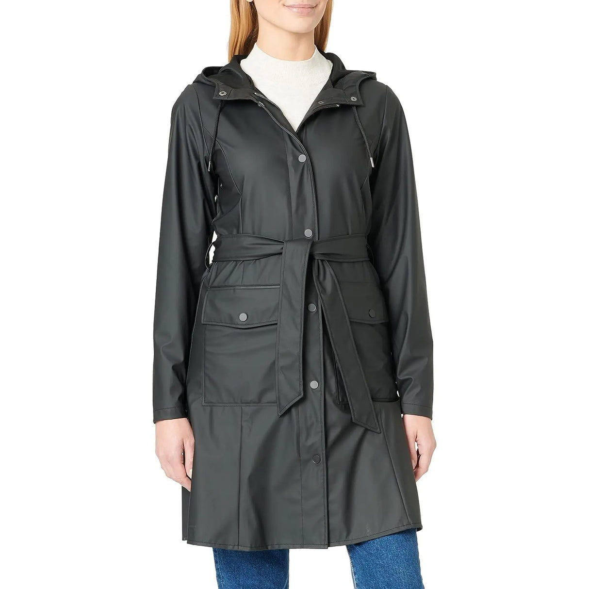 Impermeabile RAINS Donna curve w Nero