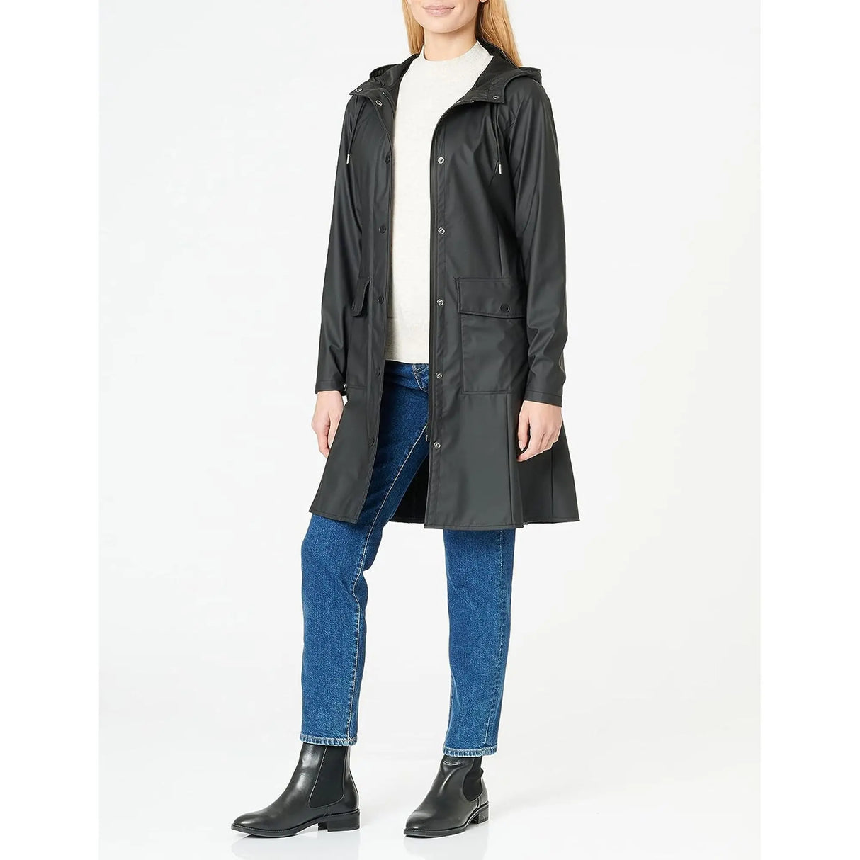 Impermeabile RAINS Donna curve w Nero