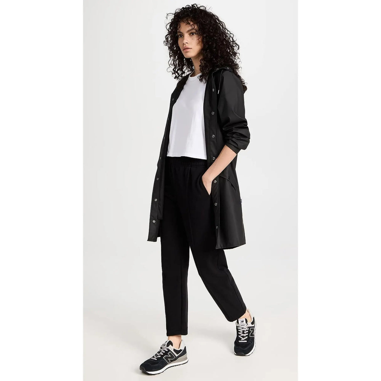 Impermeabile RAINS Unisex long jacket Nero