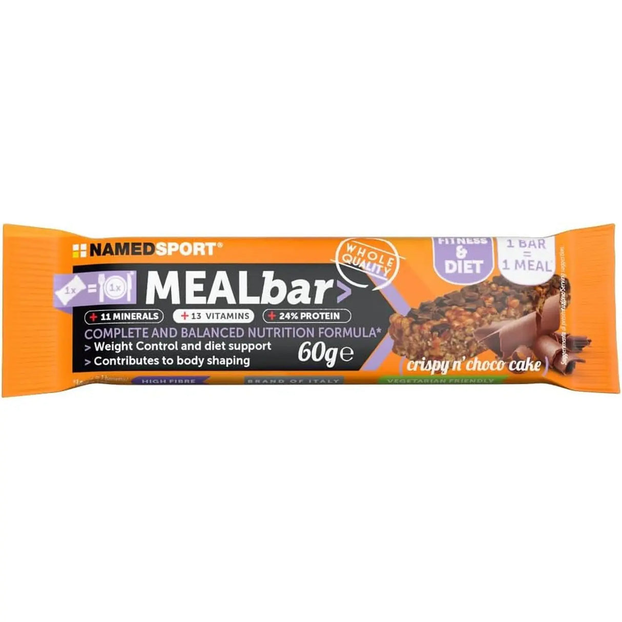 Integratori NAMEDSPORT Unisex metalbar crispy n'choco cake Cioccolato