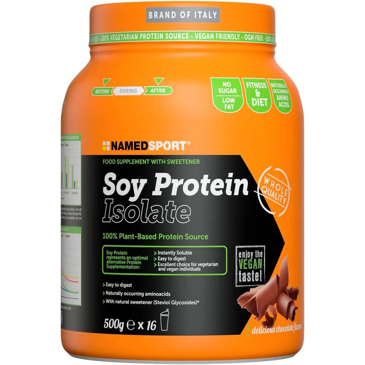 Integratori NAMEDSPORT Unisex soy protein isolate Cioccolato