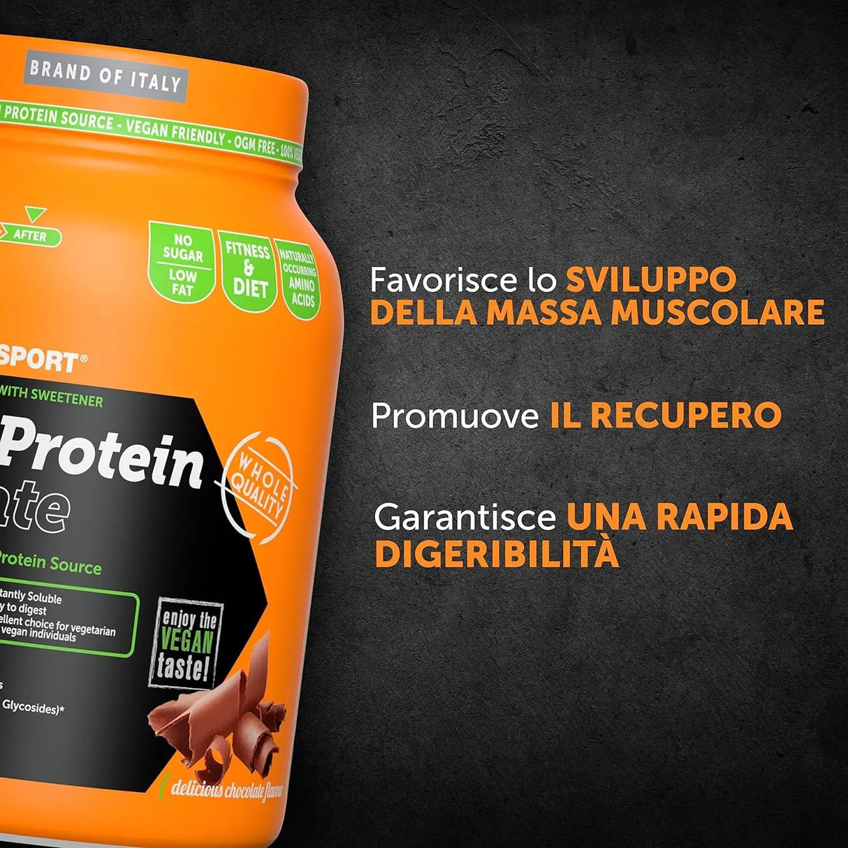 Integratori NAMEDSPORT Unisex soy protein isolate Cioccolato