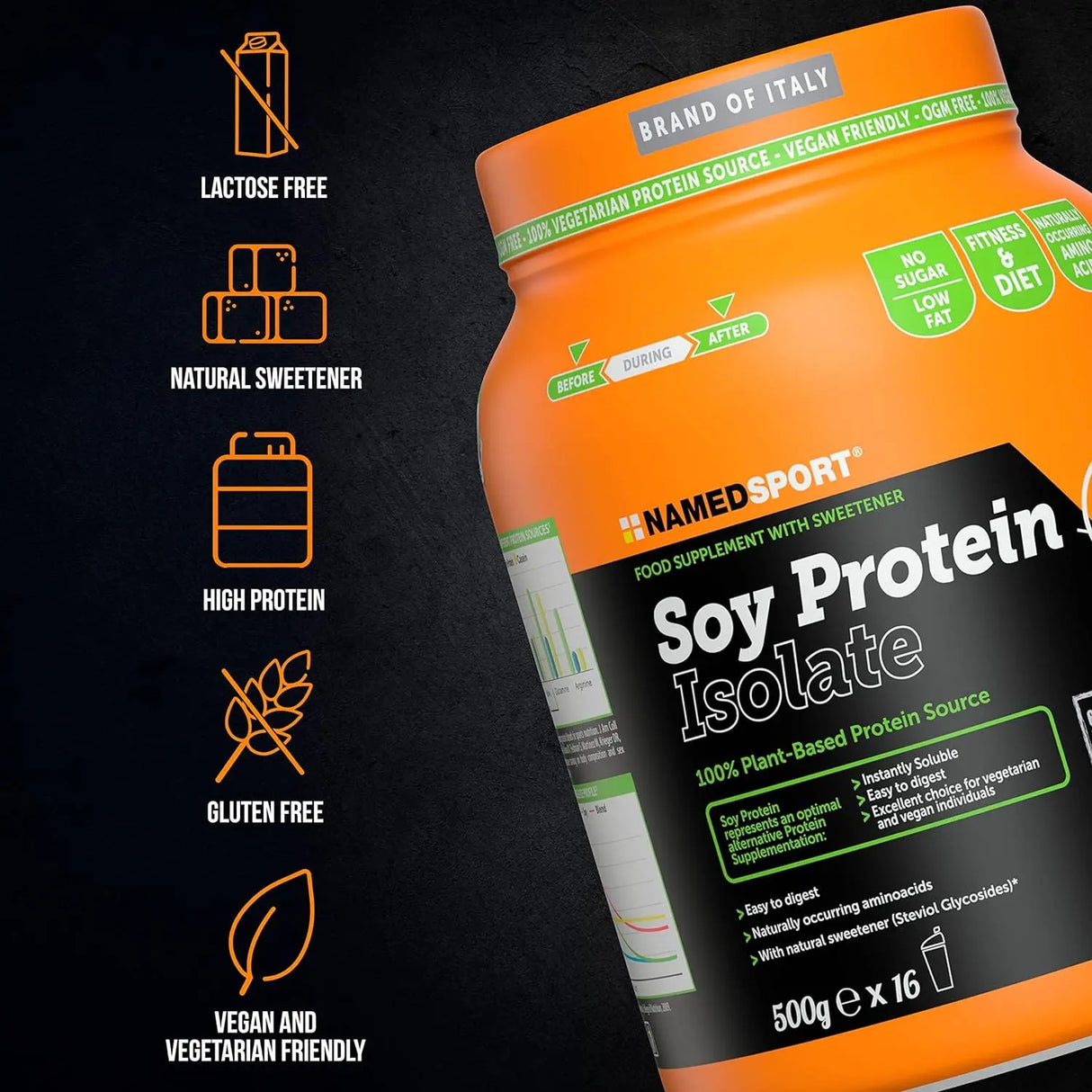 Integratori NAMEDSPORT Unisex soy protein isolate Cioccolato