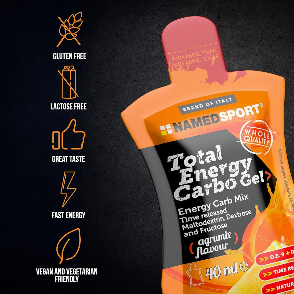 Integratori NAMEDSPORT Unisex total energy cargo gel Agrumi